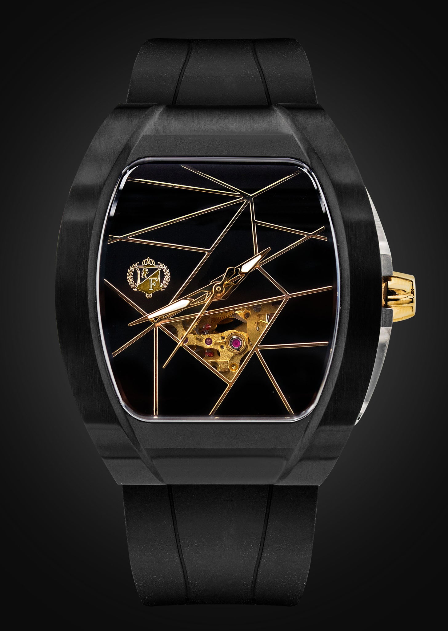 Frost NYC Womens Watch - Automatic Skeleton Black DLC Black| WFRST-01-T-B Black Band | Pre - Sale