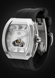 Frost NYC Evolution Women's Watch - Automatic Skeleton Steel Mother Of Pearl | WFRST-01-R-S Black Band | Pre - Sale