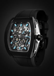 Frost NYC Mens Watch - Automatic Skeleton Sport Black Watch | FRST-01-SB| Black