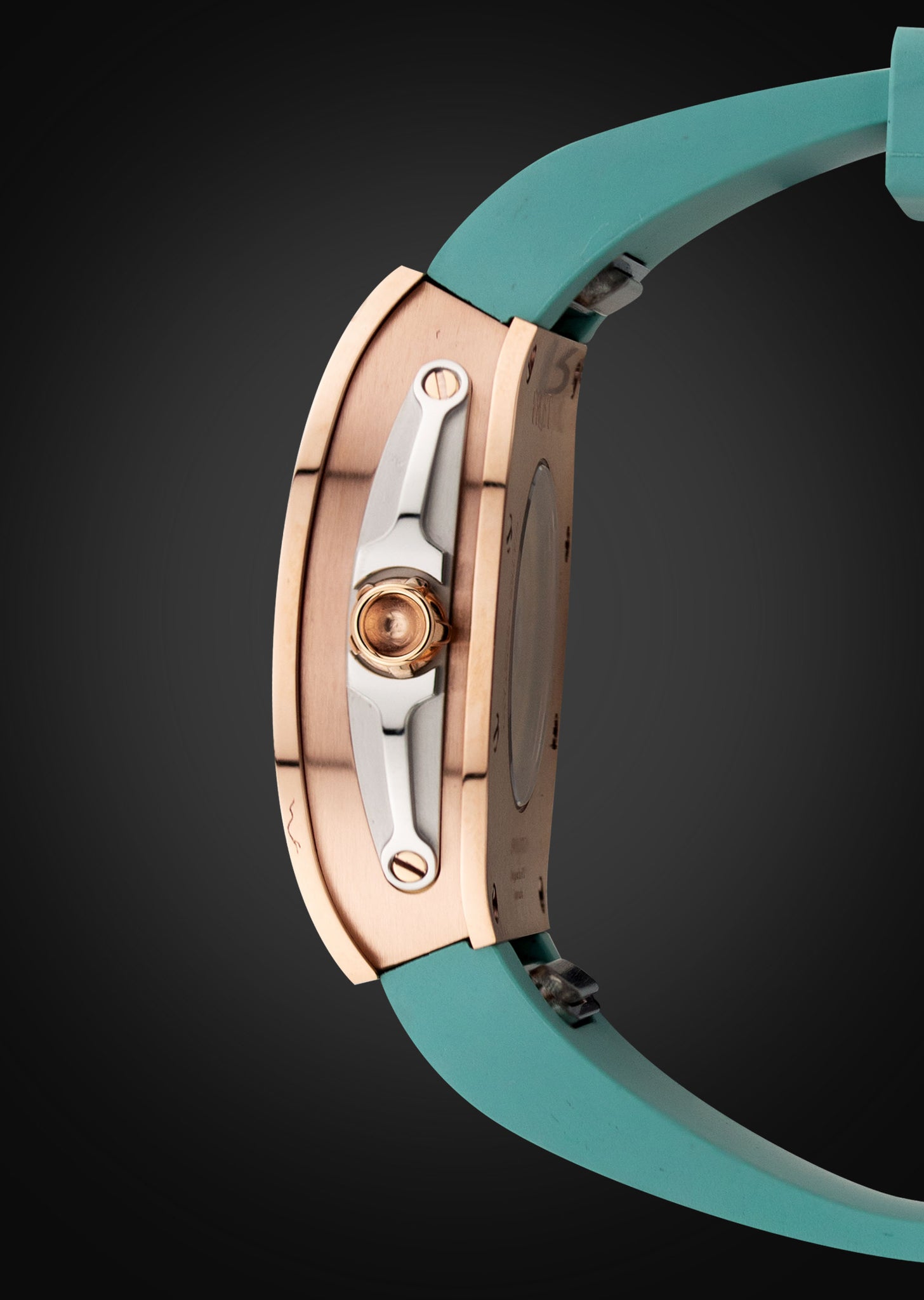 Frost NYC Womens Watch - Automatic Skeleton Rose Gold | WFRST-01-L-R Turquoise Band | Pre - Sale