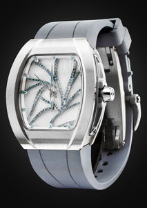 Frost NYC Evolution Women's Watch - Automatic Skeleton Leaves Steel | WFRST-01-LD-S GREY BAND | Pre - Sale