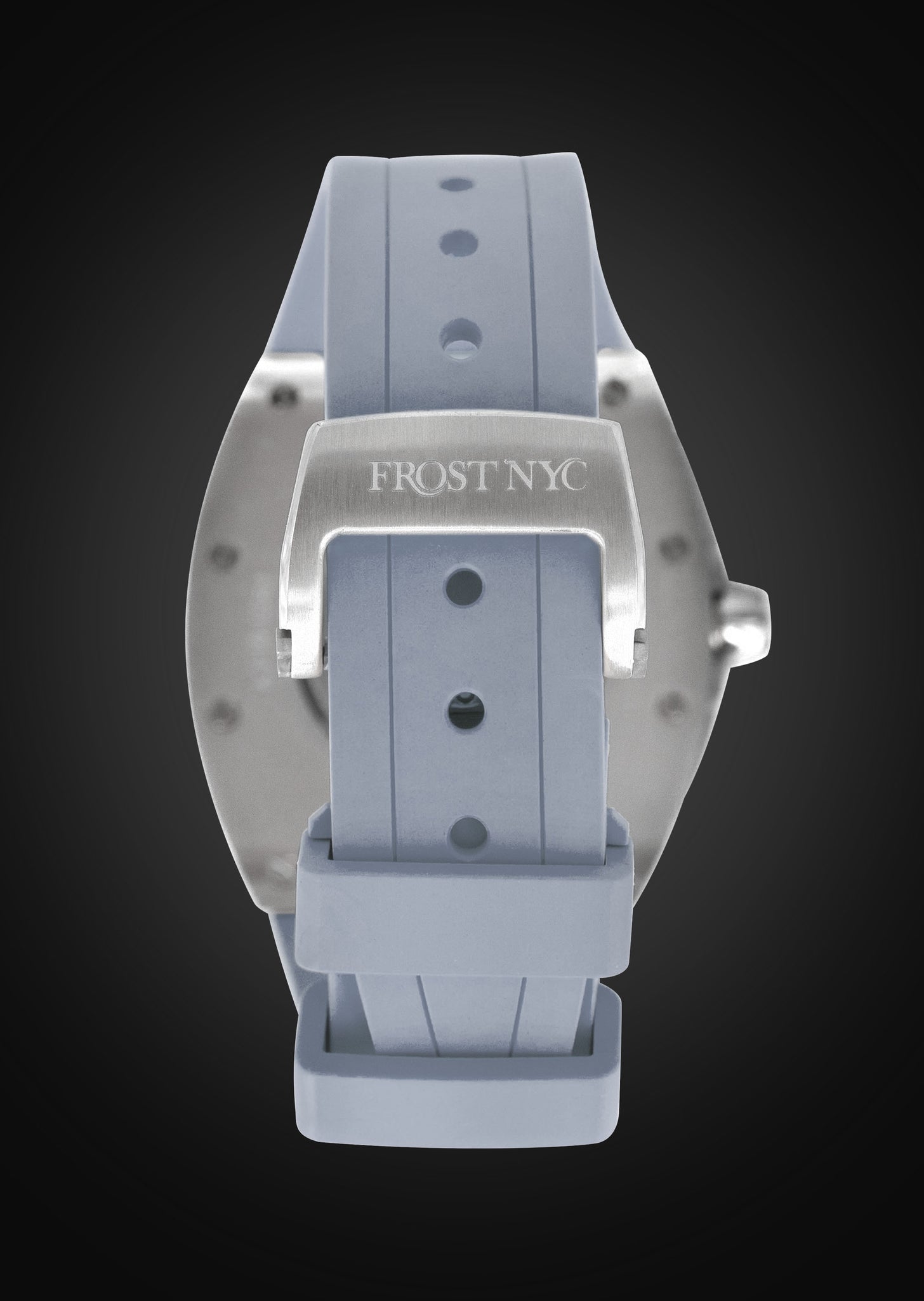 Frost NYC Mens Watch - Automatic Skeleton Stainless Steel Sport Watch | FRST-01-SS | Gray