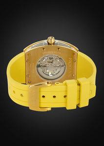 Frost NYC Mens Watch - Automatic  Skeleton Sport Gold Watch | FRST-01-CY | Yellow